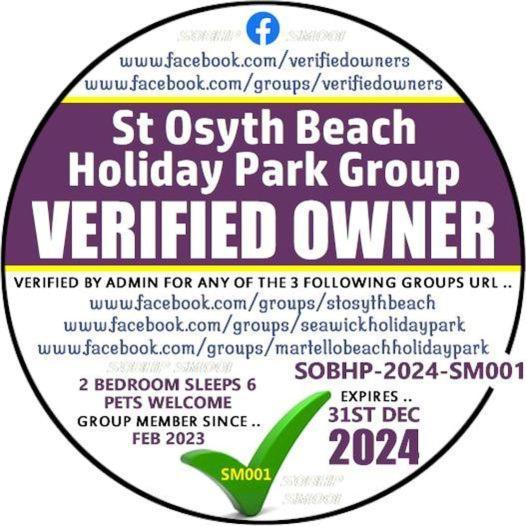 הוילה Saint Osyth Dotty By The Sea, 27 Bw, St Osyth Beach - Price Is Whole Caravan With Field Views מראה חיצוני תמונה